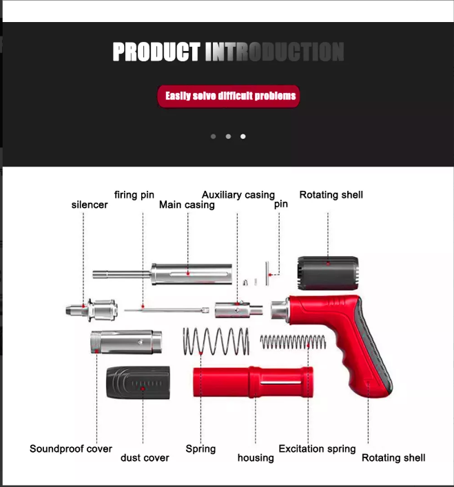 ClavaPro™ | Pistola Percutora Profesional + 200 Clavos Gratis 🎁